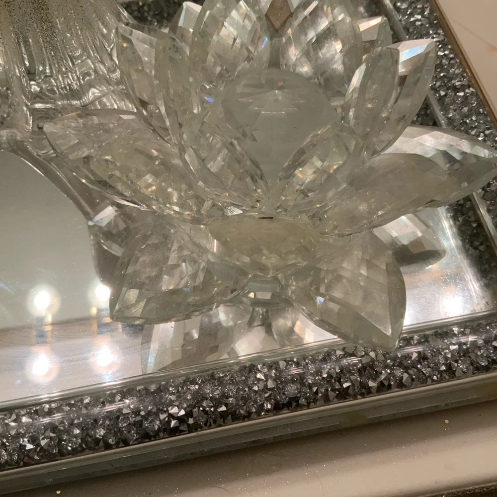Crystal Lotus Flower Wall Decor